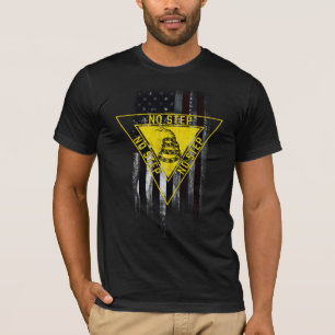 T-SHIRT PAS D'ÉTAPE GADSDEN SNAKE AÉRONEF AMERICAN FLAG
