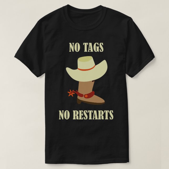 T-shirt Pas d'étiquettes Pas de redémarreurs Ligne Danse C (Design devant)