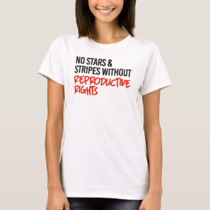 T-shirt Pas d'étoiles et de rayures sans droits reproducte