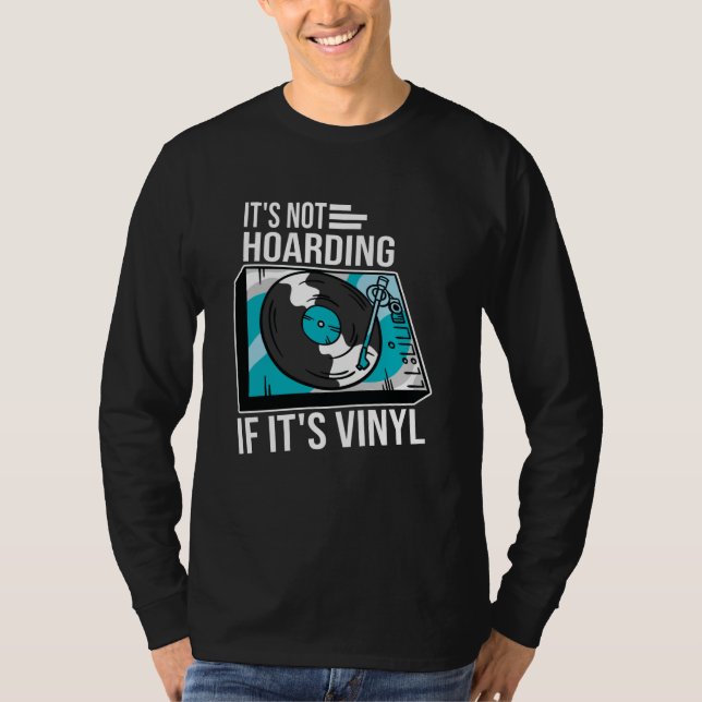 T-shirt Pas d'hébergement si Vinyl Funny Vinyl Enregistrem (Devant)