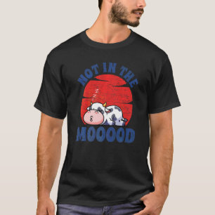 T-shirt Pas d'humeur Hommes Femmes Animal de ferme Vache 5