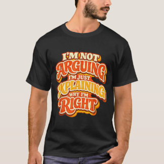 T-shirt Pas en train de discuter, explication sur pourquoi