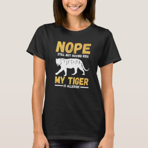 T-shirt Pas Encore D'Enfants Mon Tigre Est Allergique