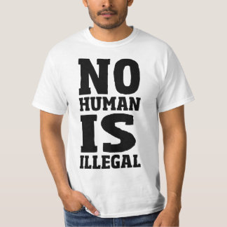 T-shirt Pas humain est illégal