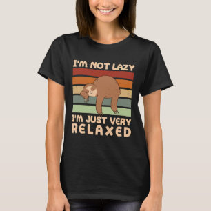 T-shirt Pas Lazy Juste Très Relaxé Sloth Randonnée Randonn