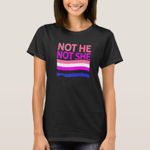 T-shirt Pas Lui Pas Elle Me Seulement Lesbienne Fier Rainb
