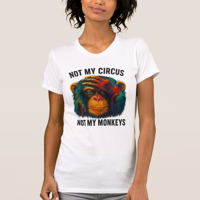 T-SHIRT PAS MES SINGES (Devant)