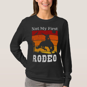 T-shirt Pas mon premier Rodéo Cowboy Cowgirl Coucher du so