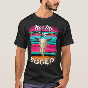 T-shirt Pas Mon Premier Rodéo Serape Vache Bouvillon Bohè