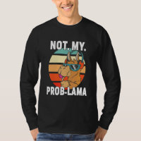 Pas mon problème Cool Lama Drama Llama Retro Sunse