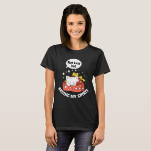 T-shirt Pas paresseux mais je sauve mon esprit – Joli chat