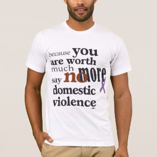 T-shirt Pas plus de violence familiale