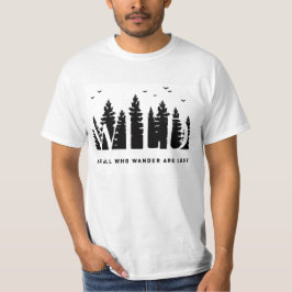 T-shirt Pas que All Wonder sont Perdus camping