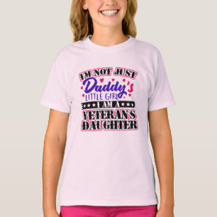 T-shirt Pas seulement la fille de papa - la fille de vétér