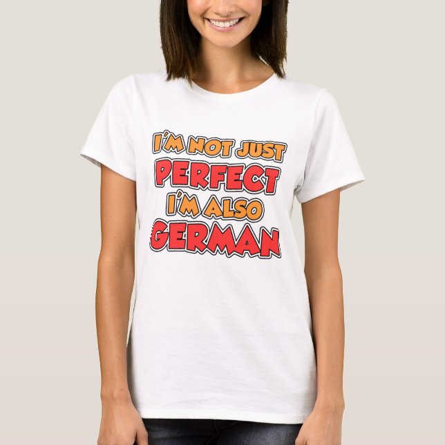 T-shirt Pas simplement Allemand parfait (Devant)