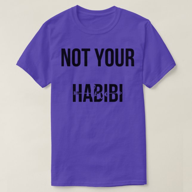 T-shirt pas ton habibi (Design devant)