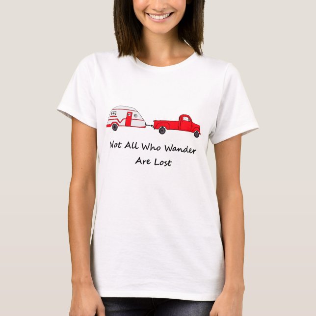 T-shirt Pas tous ce que Wander sont caravane perdue de (Devant)
