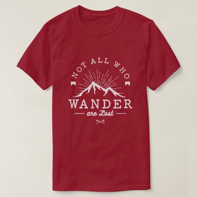 T-shirt Pas tous ce qui errent sont perdus (Design devant)