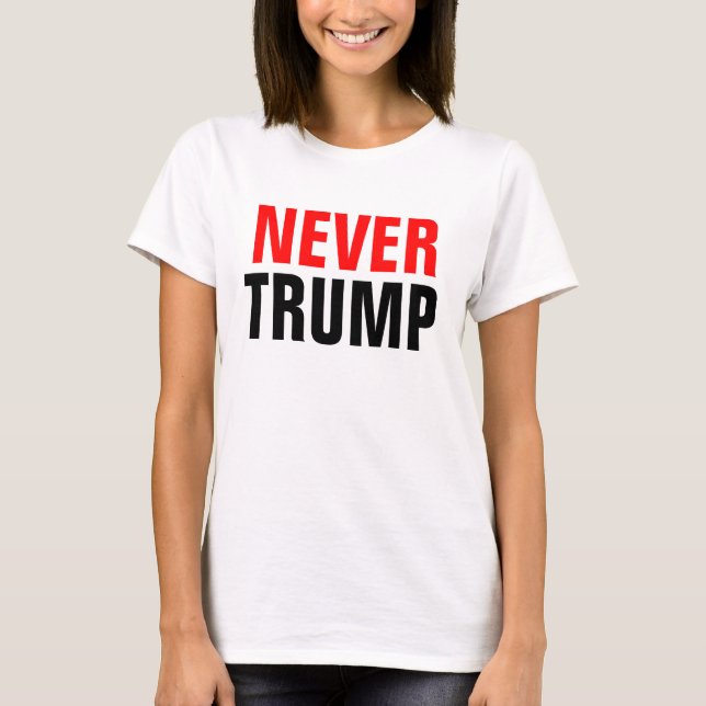 T-SHIRT PAS TRUMP JAMAIS (Devant)