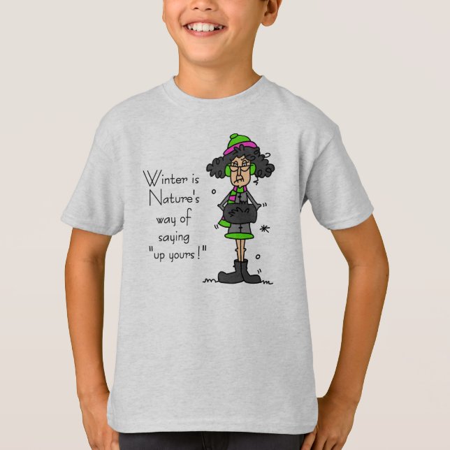 T-shirt Pas un fan d'hiver (Devant)