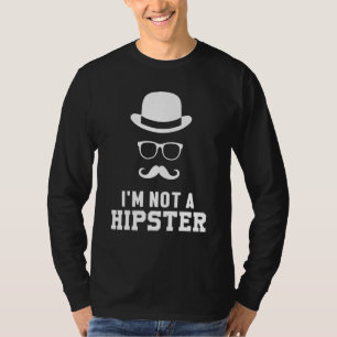 T-shirt Pas Un Fumeur De Pipe Hipster Moustache Hippie Gra