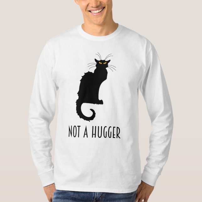 T-shirt Pas Un Gros Amusant Qui Introduit Le Chat Antisoci (Devant)