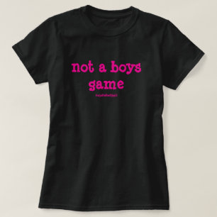 T-shirt Pas un jeu de garçons Bold Rose