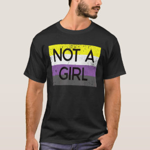 T-shirt Pas Une Fille Non Binary Pronounounounounouns Matt