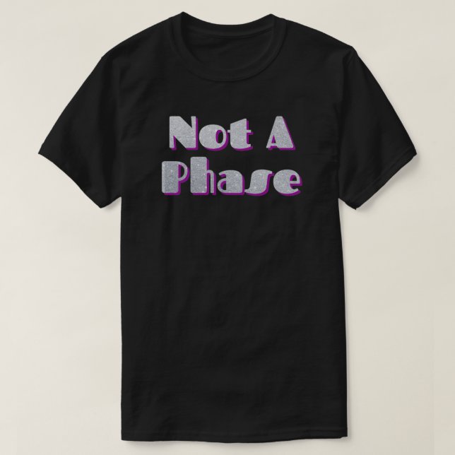 T-shirt Pas Une Parties scintillant Magenta Phase (Design devant)