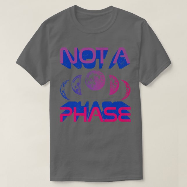 T-shirt Pas Une Phase Bi Moon Cycle Sorcière Lunaire Biseu (Design devant)