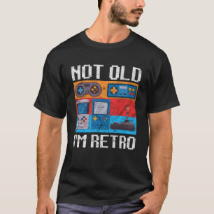 T-shirt Pas Vieux Je suis Retro, Retro Joueur de jeux masc