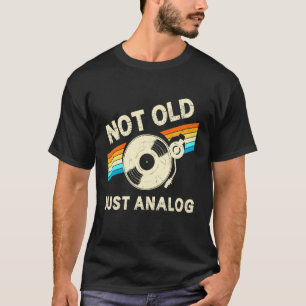 T-shirt Pas Vieux Juste Analogique Fête Des Pères Rétro Mu