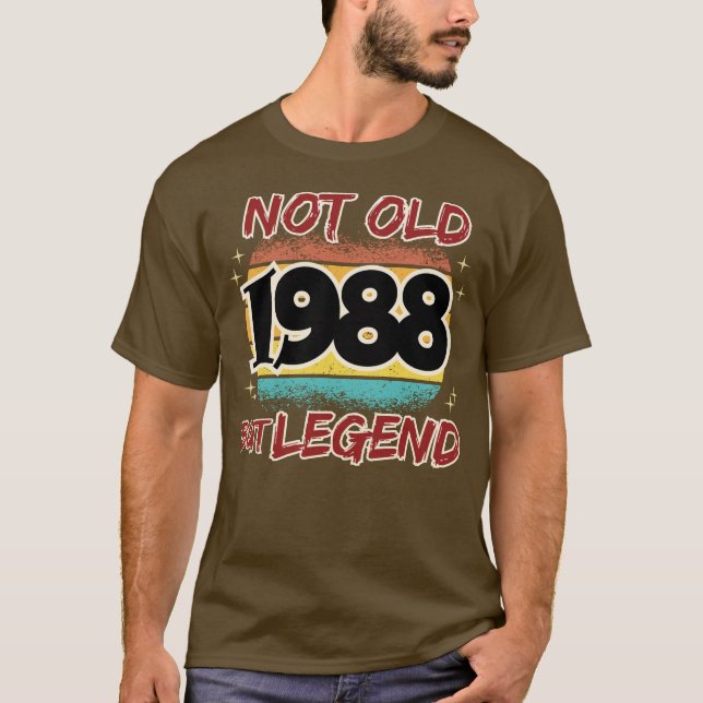 T-shirt Pas vieux mais légende 1988 (Devant)