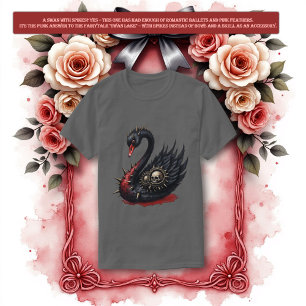 T-shirt Pas votre cygne moyen – Piques, crânes et panache.