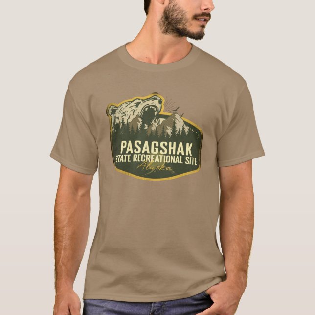 T-shirt Pasagshak State Recreation Site Alaska Camping Ret (Devant)