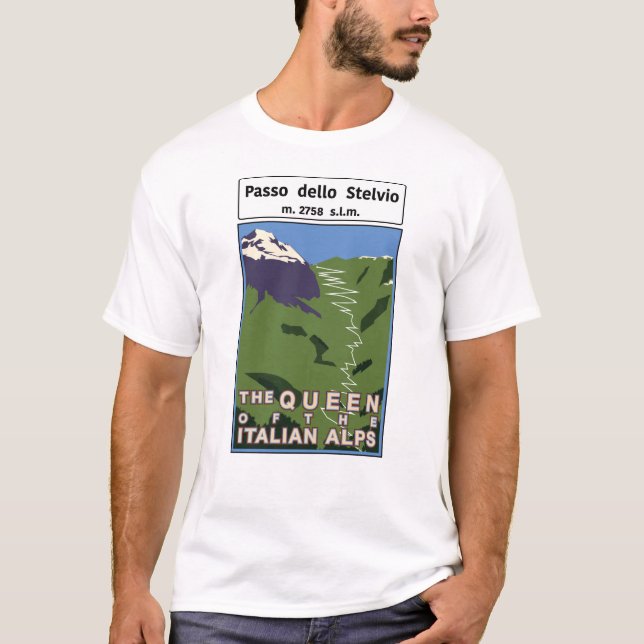 T-shirt paso dello Stelvio (Devant)