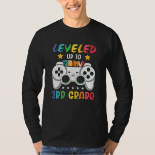 T-shirt Passé au niveau 3e année Cadeau scolaire de jeu vi