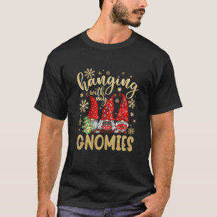 T-shirt Passe Avec Mes Gnomies Père Noël Gnome Christmas P