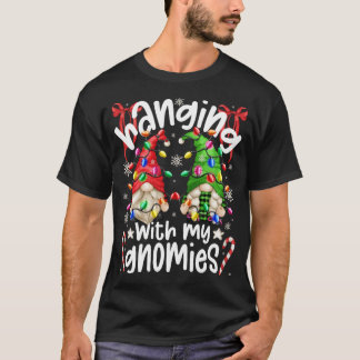 T-shirt Passe Avec Mes Gnomies Père Noël Gnome Christmas P