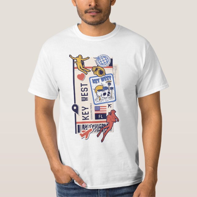 T-SHIRT PASSE D'EMBARQUEMENT CLÉ WEST FLORIDA USA (Devant)