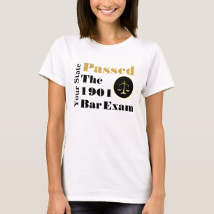 T-shirt Passé l'examen à la barre (Personnaliser, état 