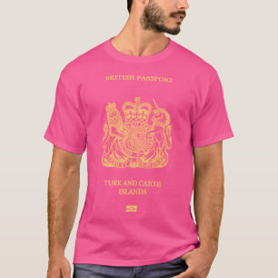T-shirt Passeport Britannique (Turk Et Caicos)