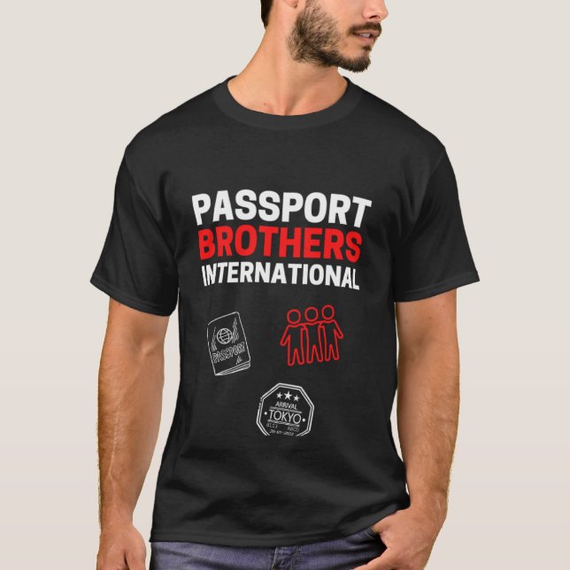 T-shirt Passeport Bros International Tokyo (Devant)