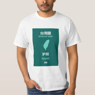 T-shirt Passeport de drapeau de l'indépendance de Taïwan -