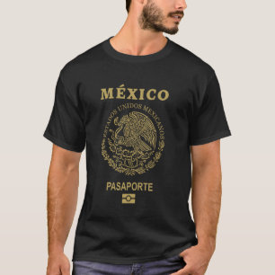 T-shirt Passeport Mexique Fier Drapeau Voyageurs Voyage So