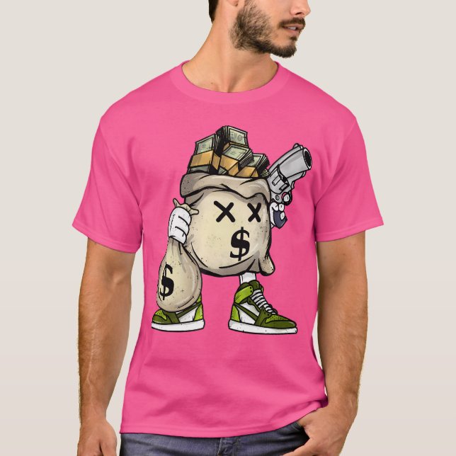 T-shirt Passerelles d'argent obtenir payé Cadeau Hip hop (Devant)
