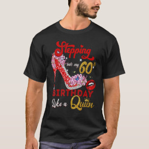 T-shirt Passez à mon 60e anniversaire Lika A Queen 60 ans