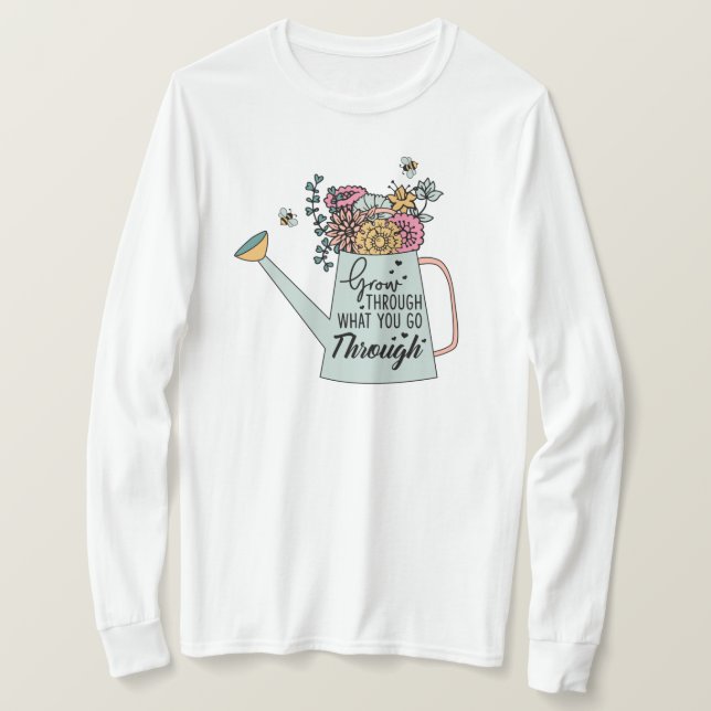 T-shirt Passez en revue ce que vous traversez (Design devant)