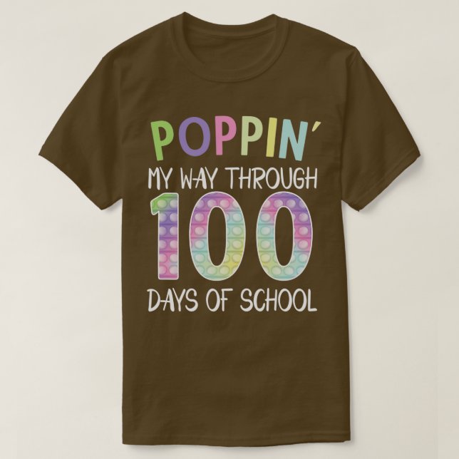 T-shirt Passez mon chemin à travers 100 jours de l'école 6 (Design devant)
