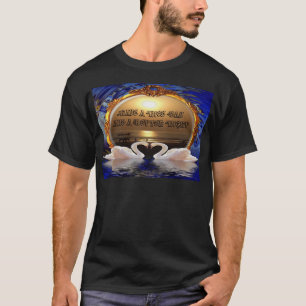 T-shirt Passez une bonne journée et une bonne nuit.argent